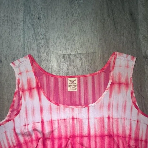 Faded Glory pink tie-dye tank top Size XL - Picture 4 of 4